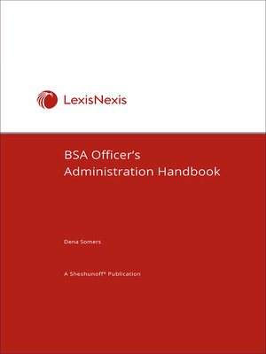 cover image of BSA Officer's Administration Handbook
